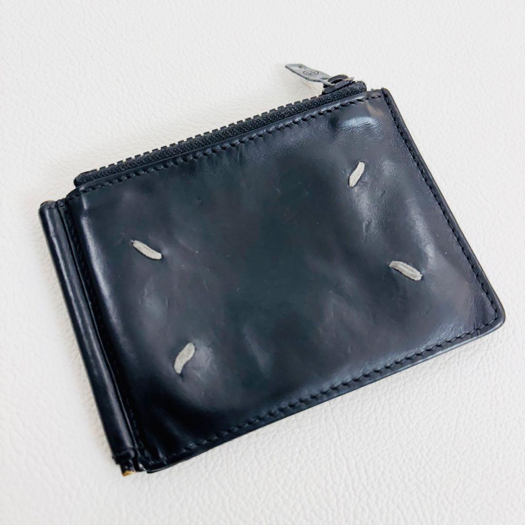 1783 メゾンマルジェラ マネークリップ 二つ折り財布 レザー コンパクト財布