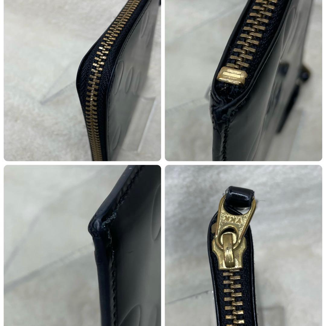 コムデギャルソン ウォレット L字ファスナーケース ドット 黒