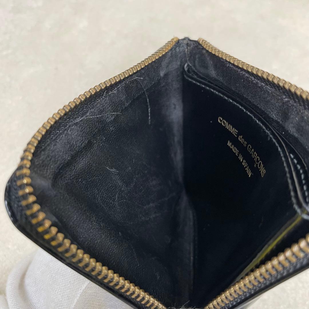 コムデギャルソン ウォレット L字ファスナーケース ドット 黒