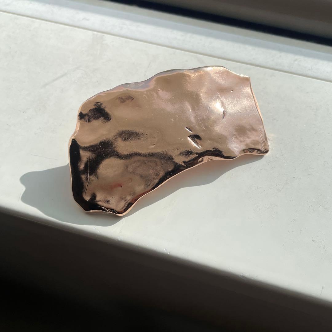 PLUIE プリュイ デブリス　バレッタ　ピンクゴールド