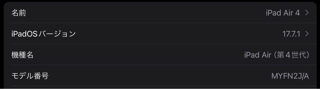 【美品】iPad Air 4(Wi-Fiモデル)