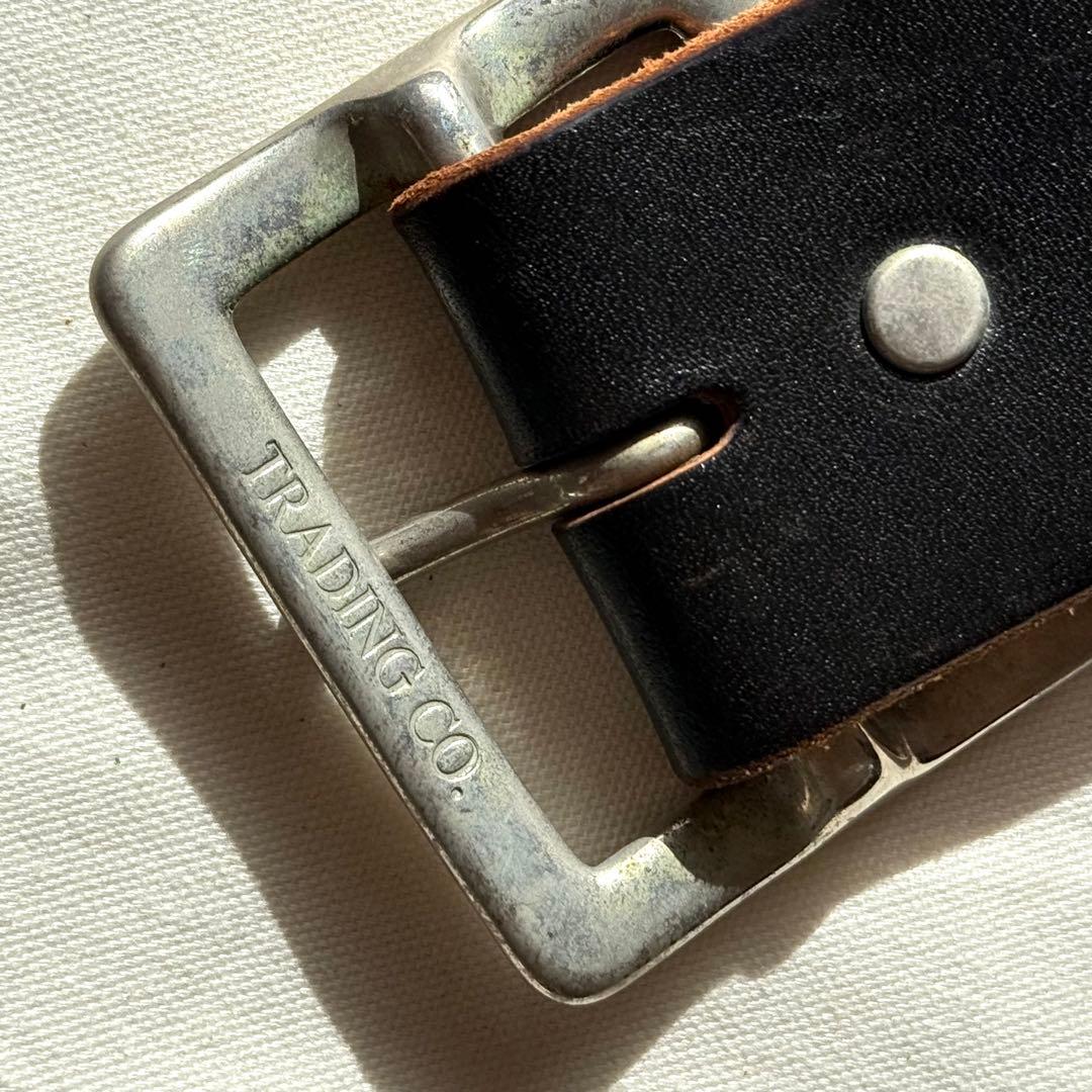 【34】美品 HTC レアPEACE 濃茶 スタッズベルト ターコイズ USA製