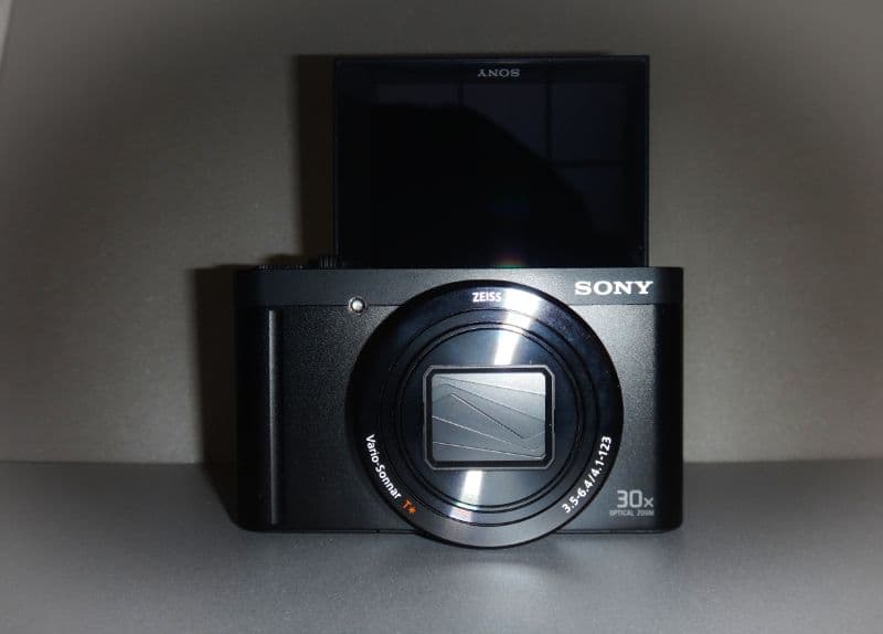 SONY DSC-WX500 ブラックとレザーケース