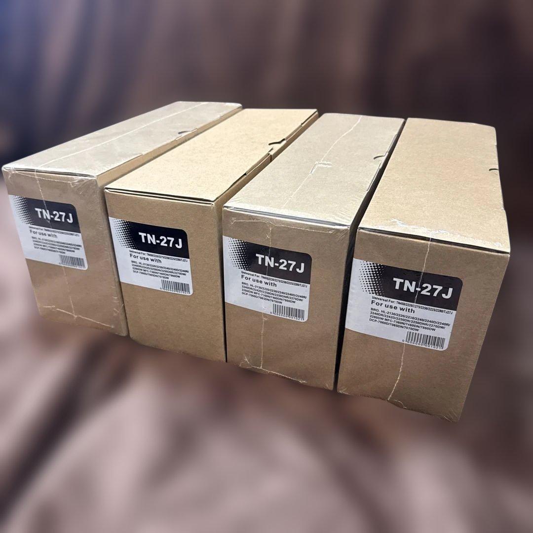 【新品・未開封】ブラザー用トナーカートリッジ　TN-27J　4本セット