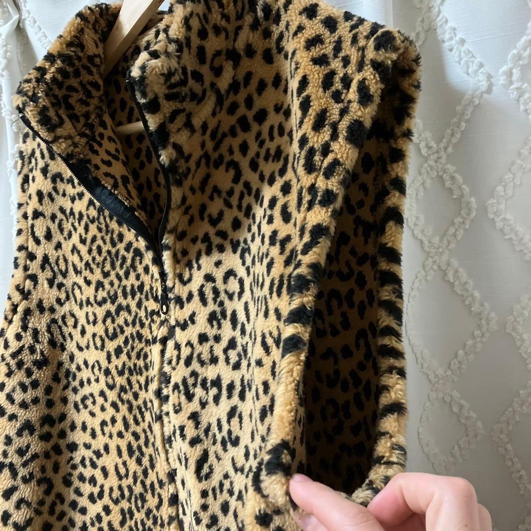 90s Black mountain ブラックマウンテン レオパード フリース