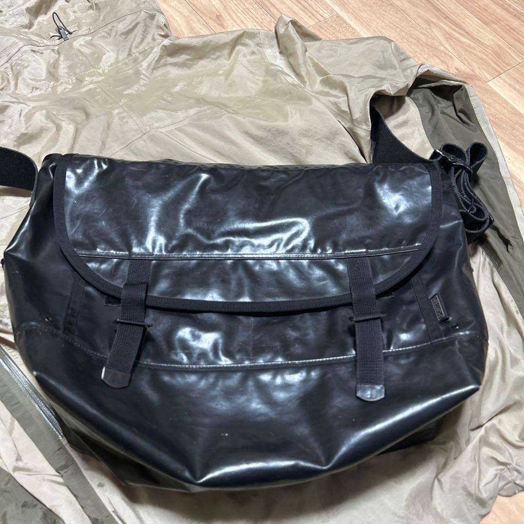 old porter ポーター　メッセンジャーバッグ　黒　ブラック　古着　90s