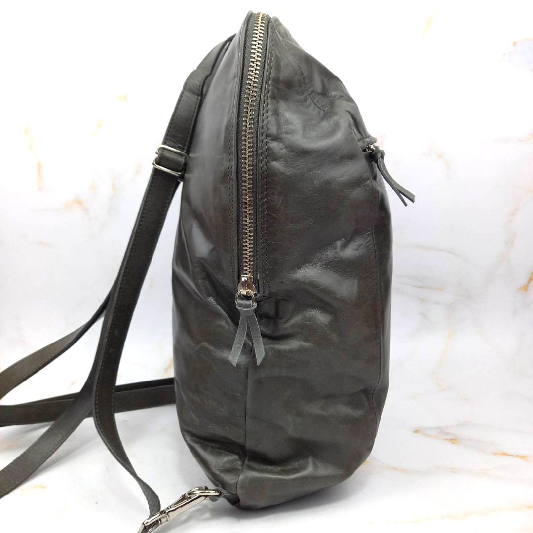 ✨未使用級✨ m0851 リュックサック バックパック アニリンレザー 軽量