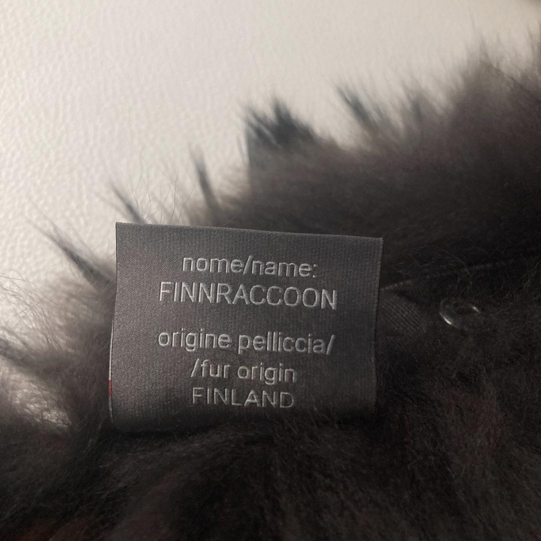 【美品】デュベティカ　Acca ファー付き キルティングダウンコート 黒 42