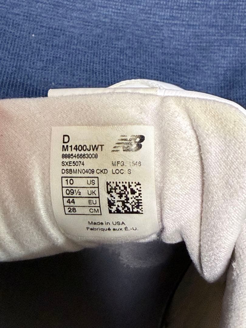 New Balance M1400 ホワイト 28.0ニューバランス スニーカー