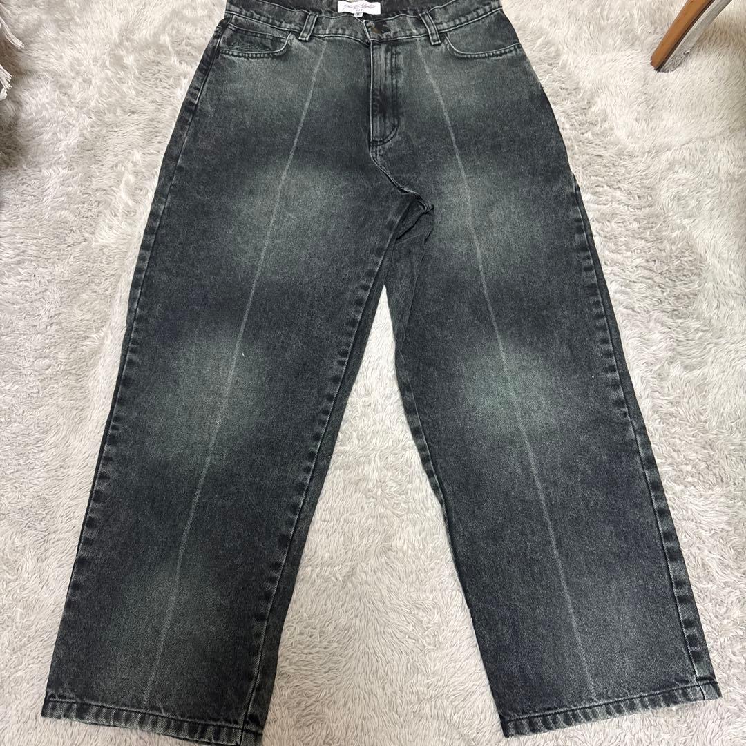 ヤードセールグリーンデニムパンツ S