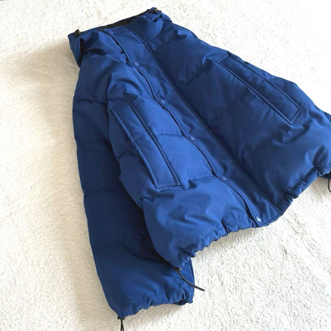 ダントン フード付き ダウンジャケット 撥水 Bshop 近年モデル 青