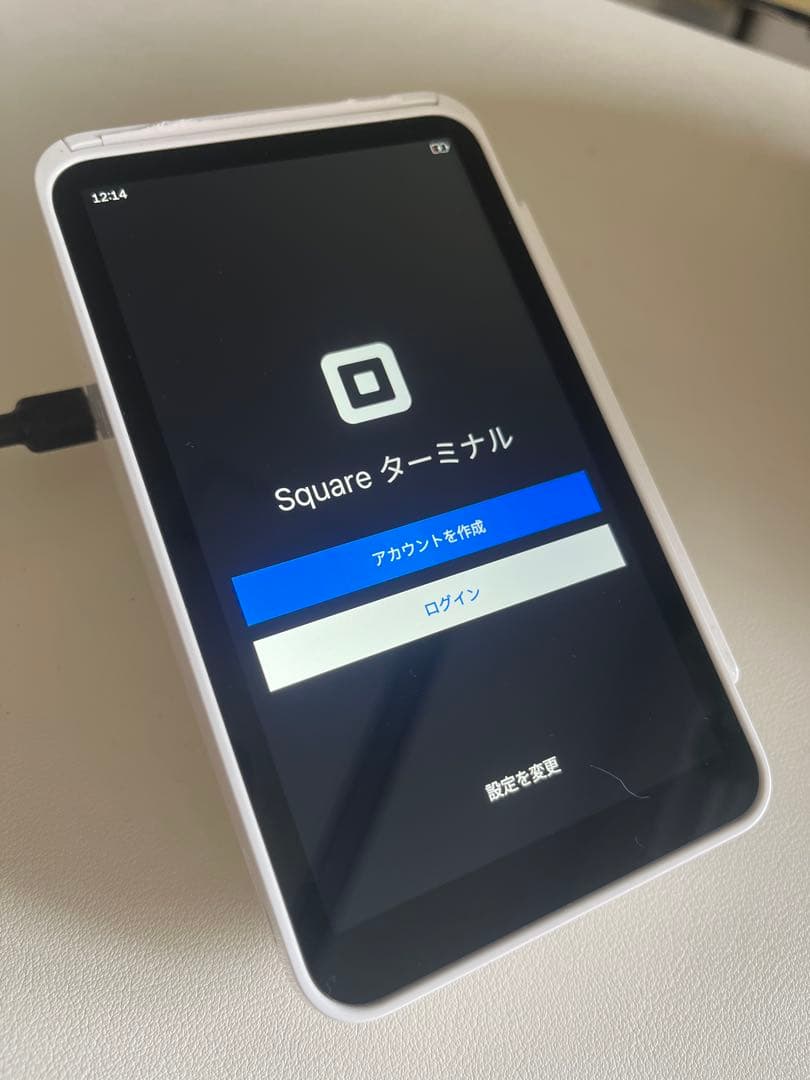 【正規品】Square ターミナル レジ用端末レシート用紙、充電器付き