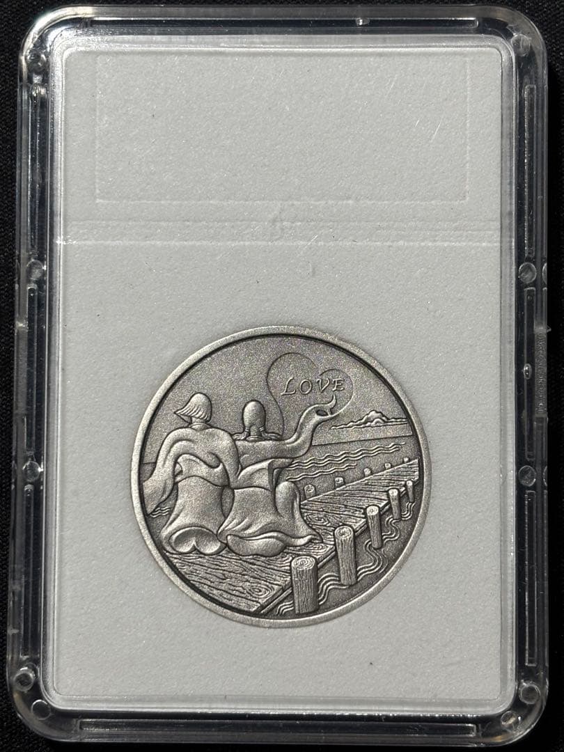 【希少！レア】国際デザインコンペティション2007「愛の物語」純銀メダル！