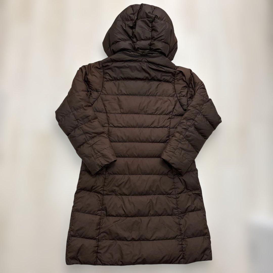 Montbell モンベルトラベルダウンコートロングダウン 茶色S