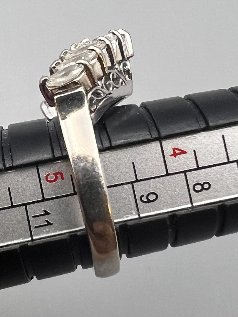 【ととろ】PT900　ダイヤモンブイカット　リングD1.00ct6.5g