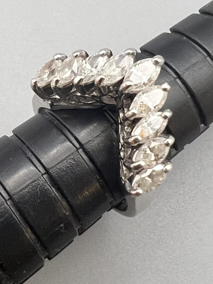 【ととろ】PT900　ダイヤモンブイカット　リングD1.00ct6.5g