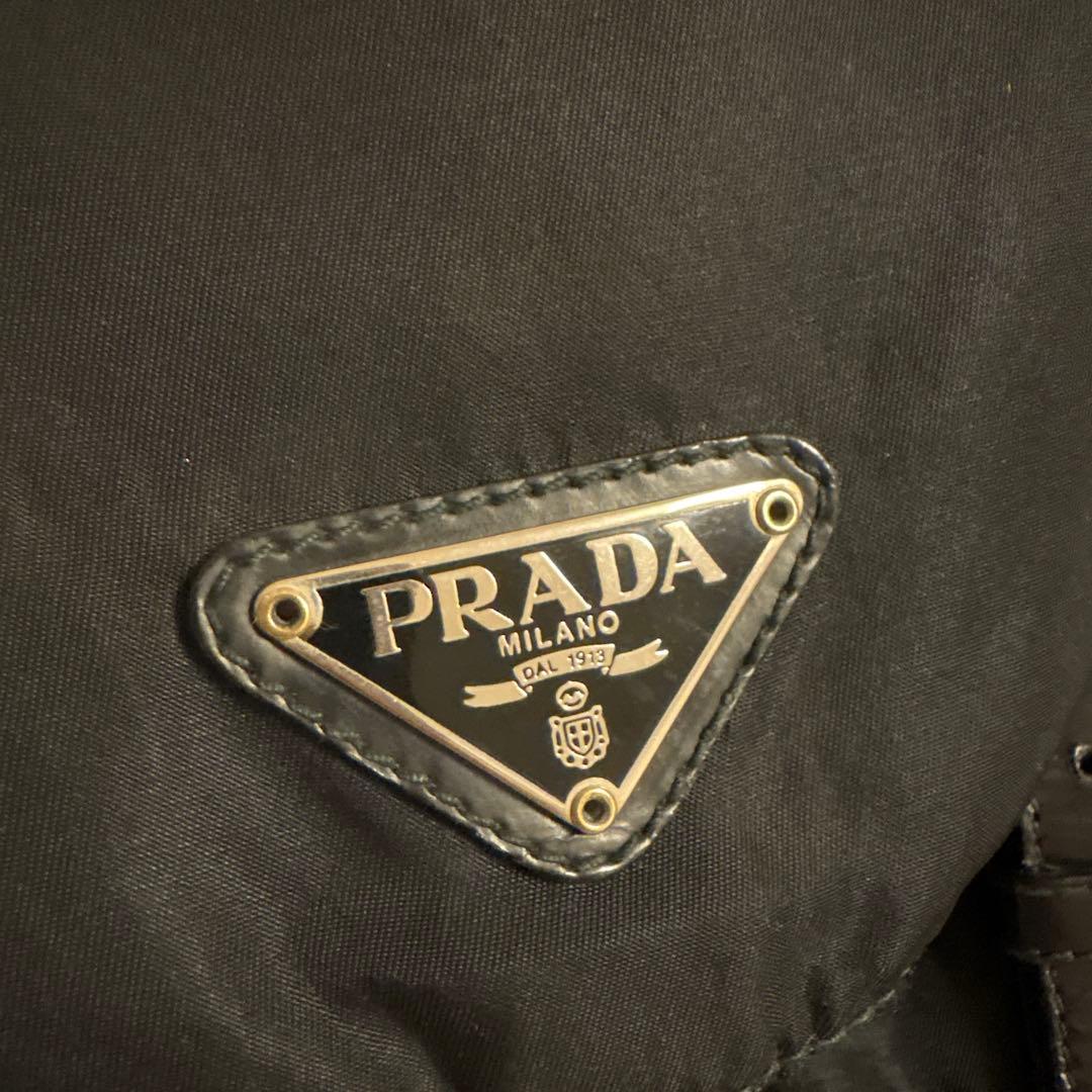 正規美品✨PRADA プラダ リュック バックパック ナイロン 三角ロゴ 黒