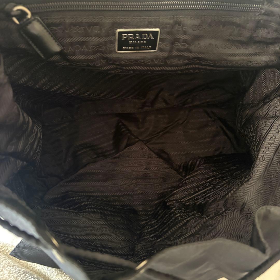 正規美品✨PRADA プラダ リュック バックパック ナイロン 三角ロゴ 黒