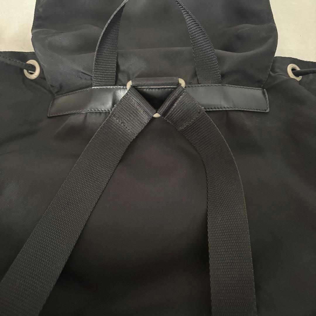 正規美品✨PRADA プラダ リュック バックパック ナイロン 三角ロゴ 黒