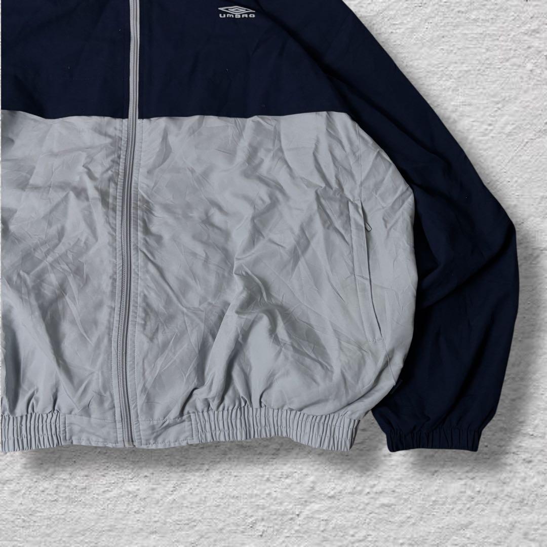 umbroアンブロナイロンジャケット90s古着vintageバイカラーネイビー