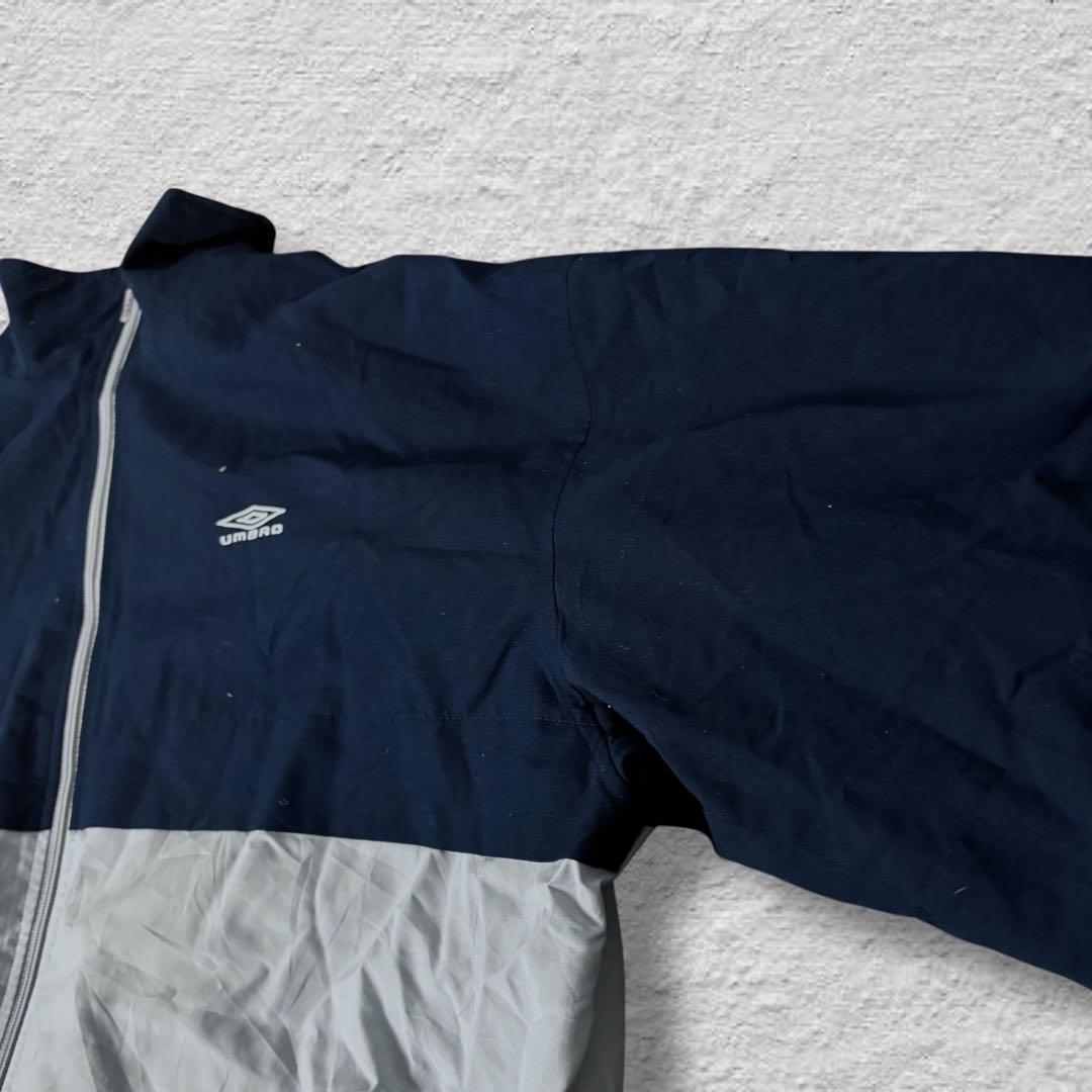 umbroアンブロナイロンジャケット90s古着vintageバイカラーネイビー