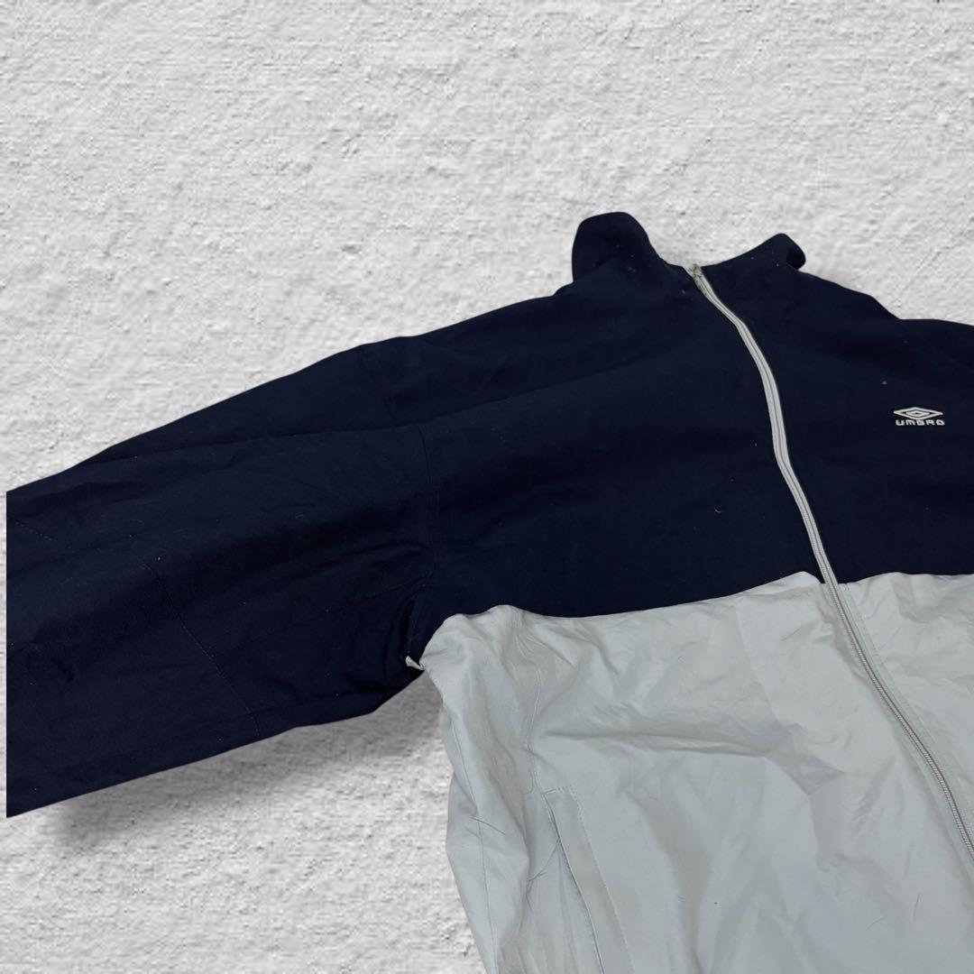 umbroアンブロナイロンジャケット90s古着vintageバイカラーネイビー