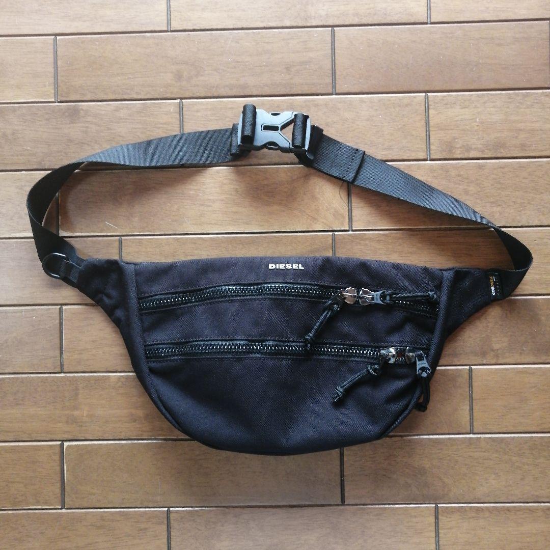 DIESEL ボディバッグ 、ウエストポーチブラック