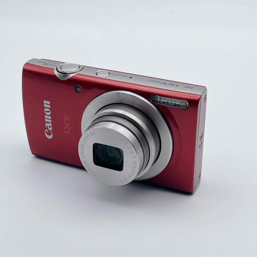 【美品】Canon IXY 200 コンパクトデジタルカメラ レッド