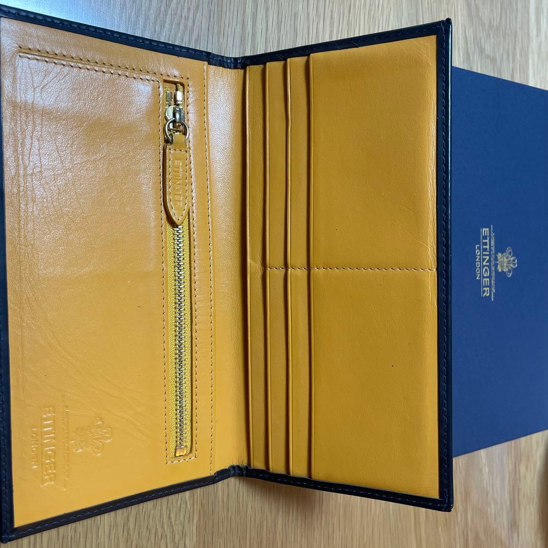 ETTINGER 長財布 ネイビー