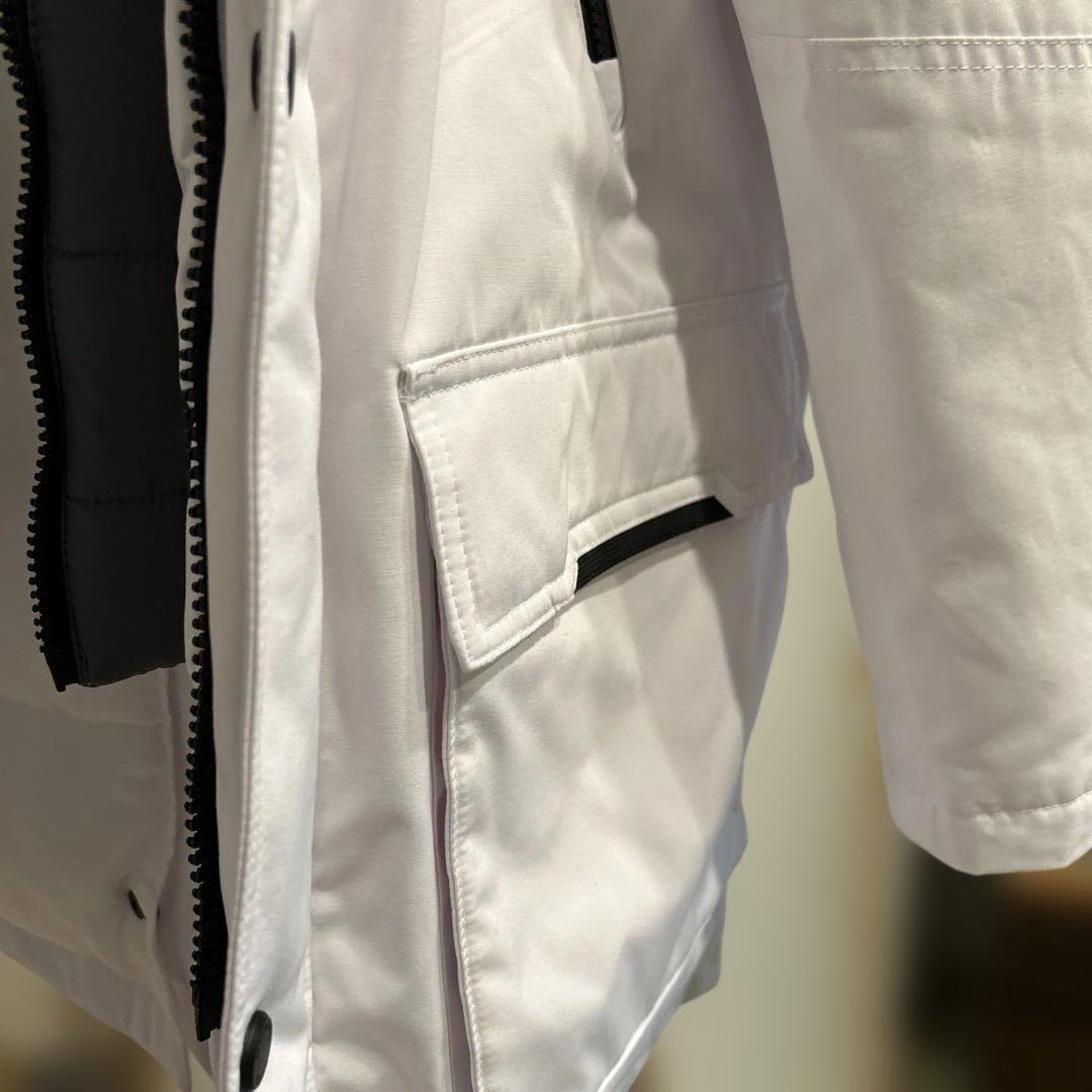 マイケルコース　コート ウーヴン フーディー メンズロングダウン　M（L）