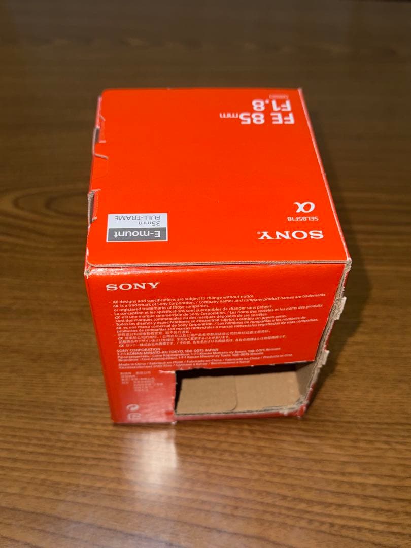 SONY FE 85mm F1.8 レンズ 本体