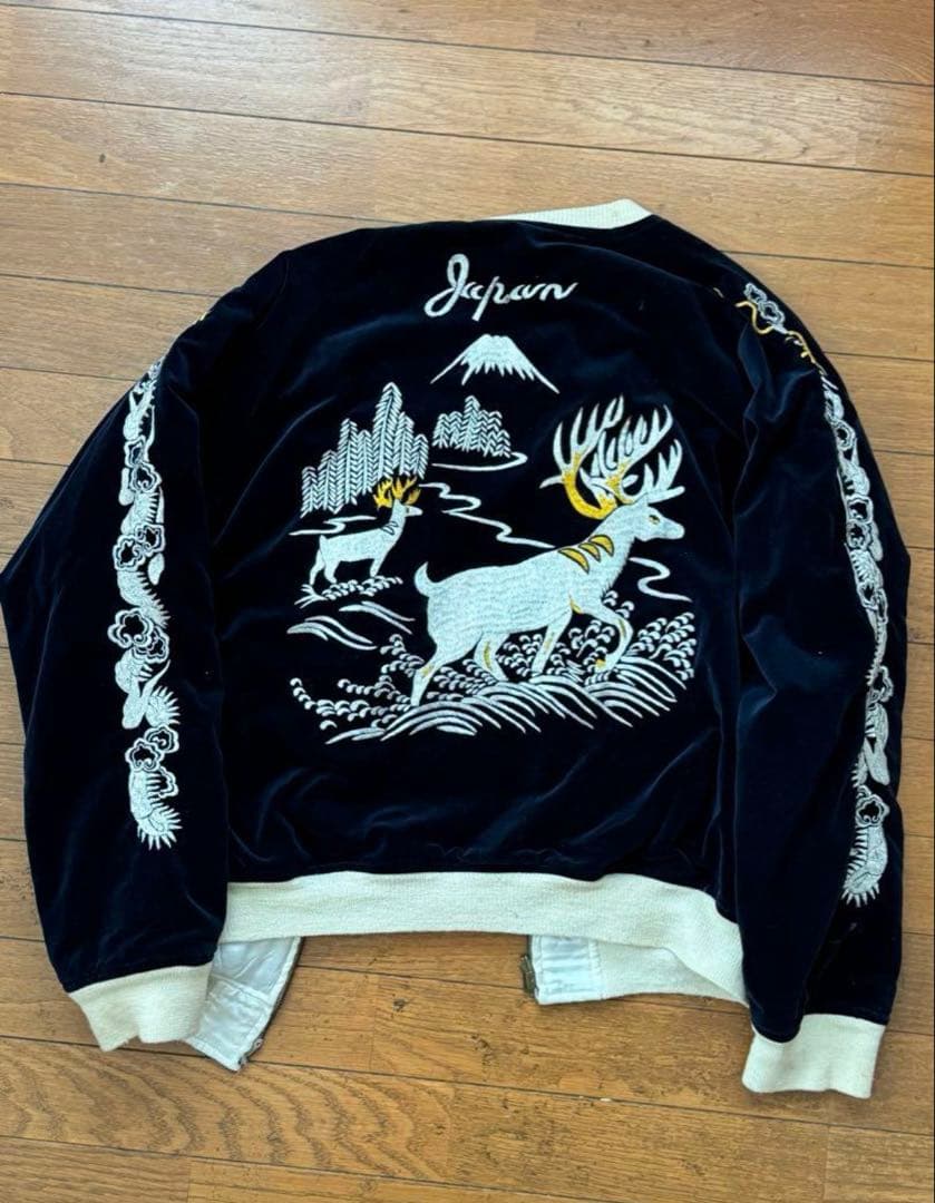 warehouse スカジャン 別珍 裏白