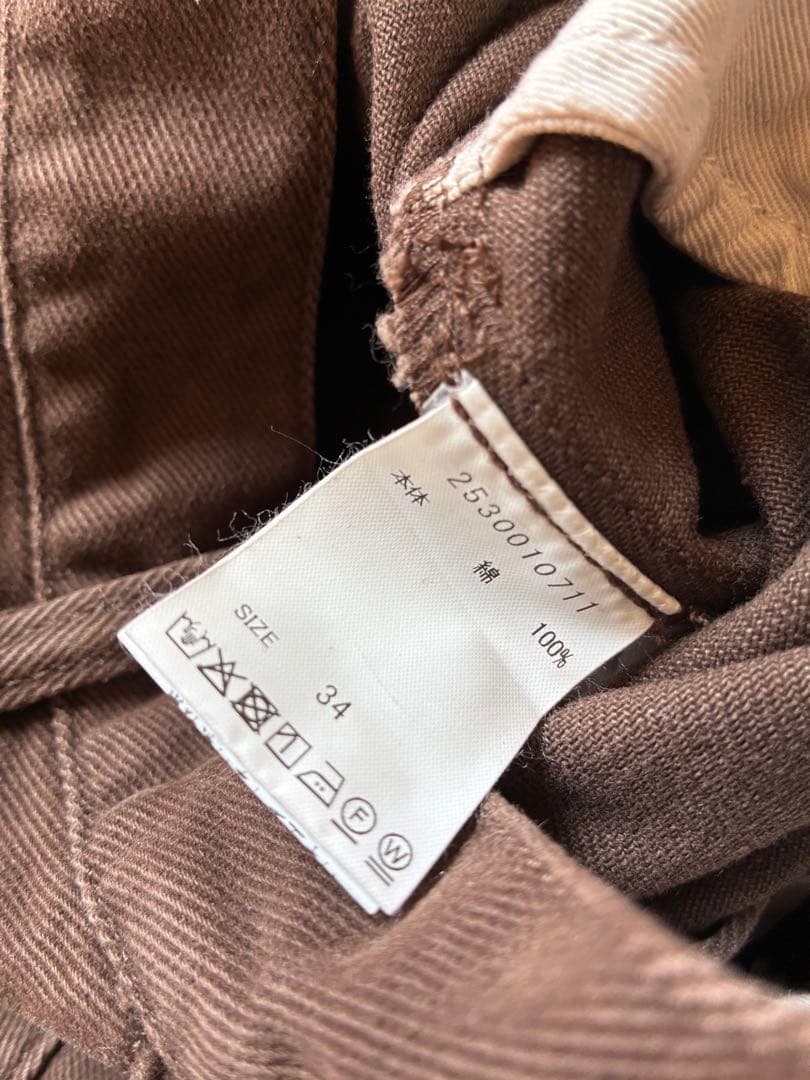 Babylonバレルレッグデニムパンツ34