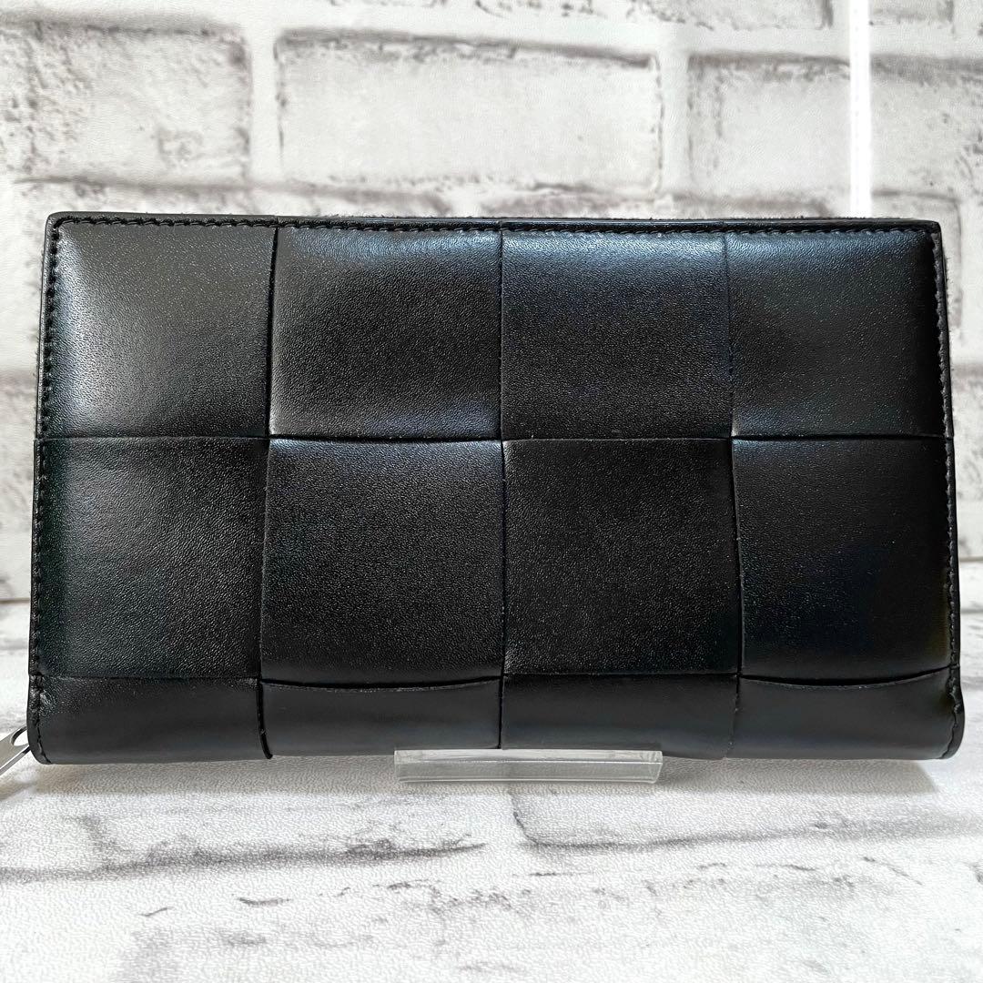 現行・未使用✨ボッテガヴェネタ　長財布　カセット　マキシイントレ　RFID　黒