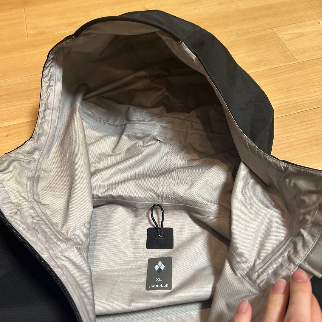 【美品】mont-bell ブラック レインダンサージャケット シェルジャケット