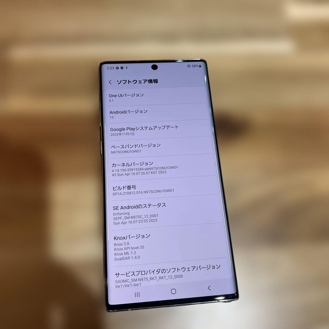 Z415 rakutenSMフリーGalaxy Note10+ SM-N975C