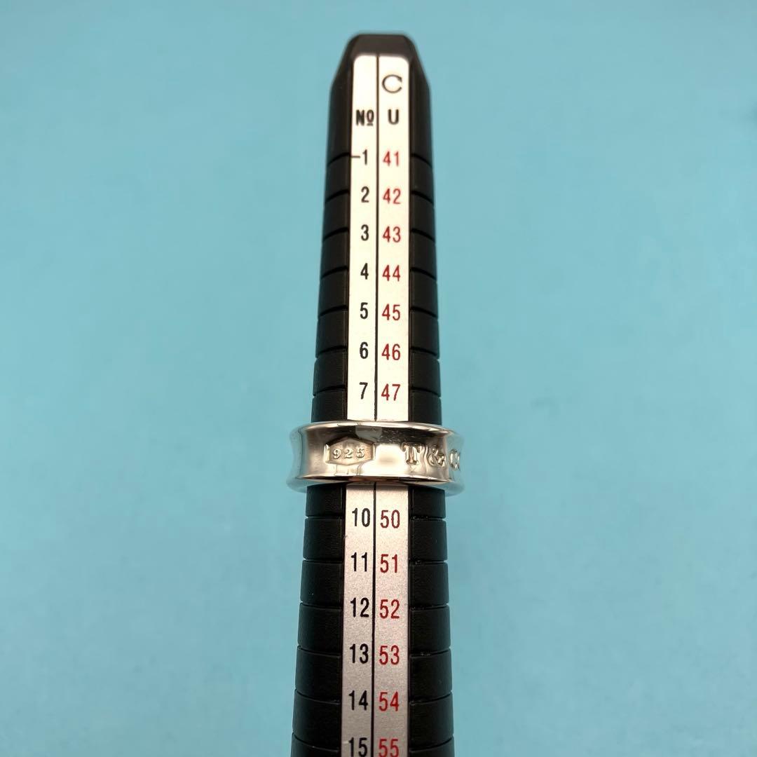 美品 TIFFANY＆Co ナローリング 1837 約8号 SV925 洗浄済