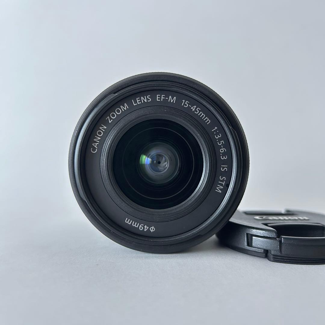 【中古】Canon EOS Kiss M ダブルレンズキット ミラーレス動作良好