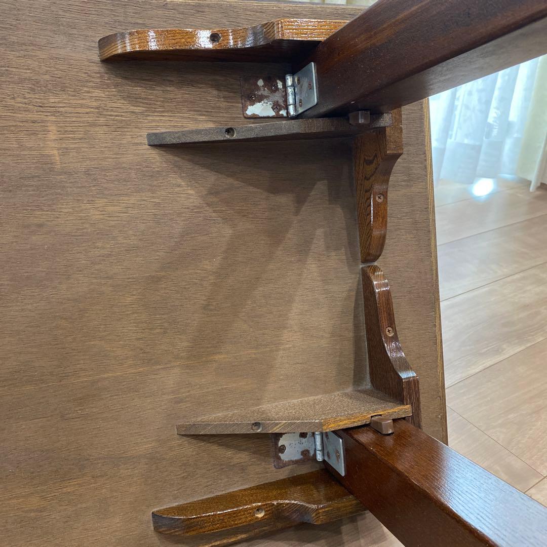 欅 ケヤキ テーブル 座卓　和風　和室　レトロ　アンティーク