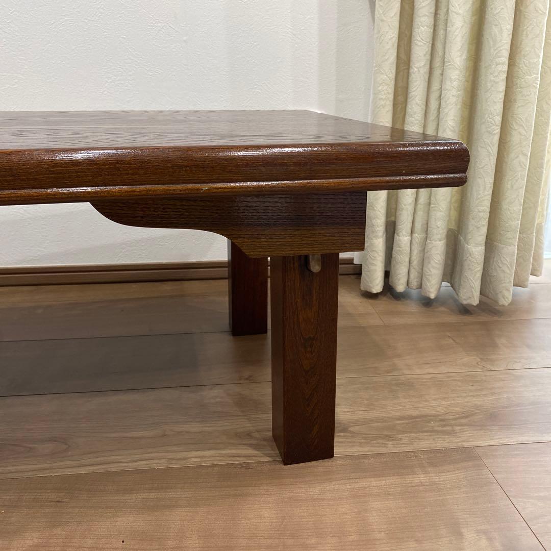 欅 ケヤキ テーブル 座卓　和風　和室　レトロ　アンティーク