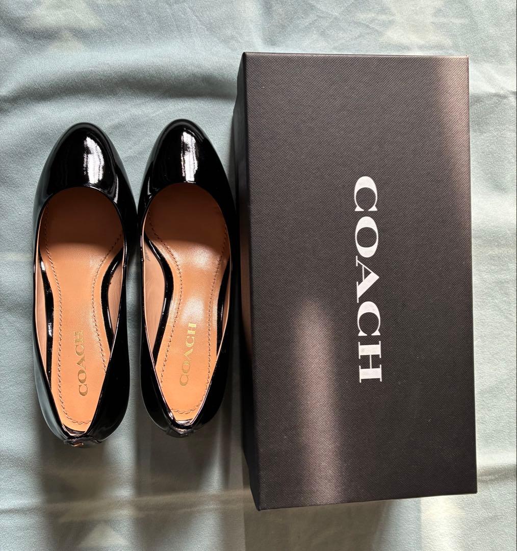 新品未使用　COACH ブラック ハイヒール パンプス