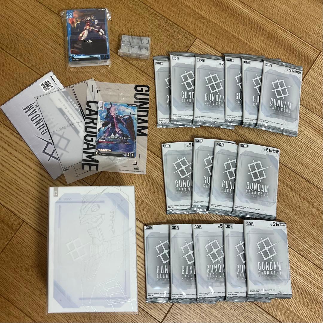 BOX開封済み 未開封6パックあり ガンダムカードゲーム β版