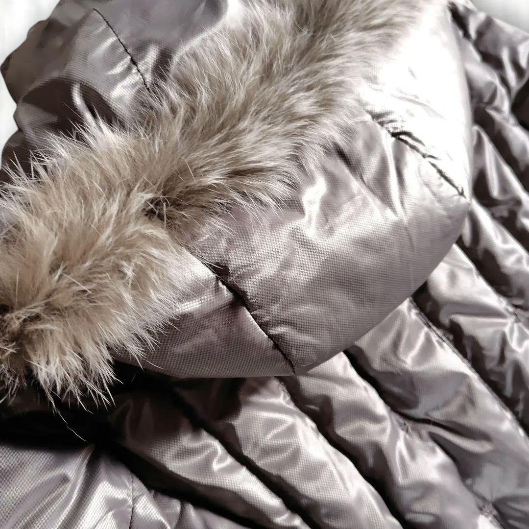 新品　フォックスファー　ロング　ダウンコート　ハンガリーダック使用　M　4way