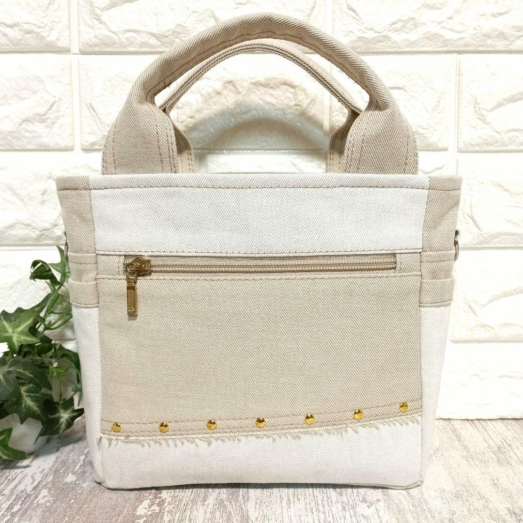 リメイクデニム★SquareサイドPトートバッグ　★A★