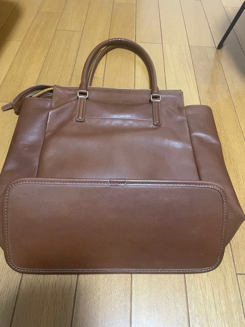 美品　土屋鞄　プリソワ　トートバッグ　ブラウン