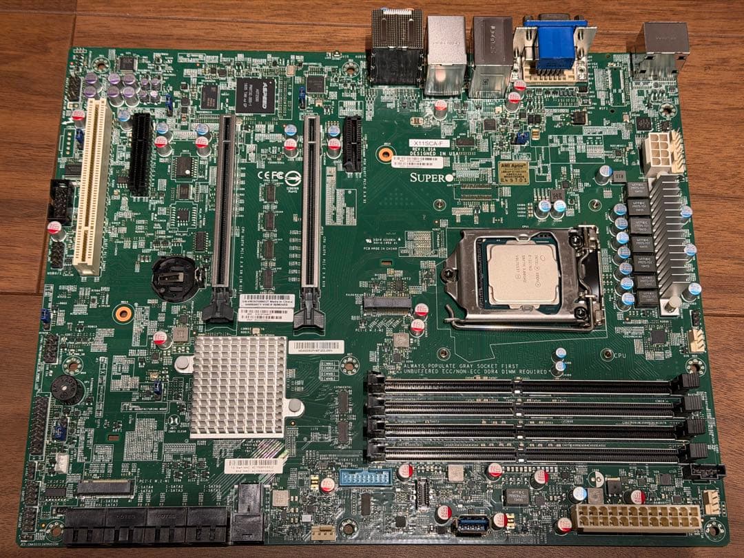 サーバー用LGA-1151マザーボード、CPU、DDR4 32GBメモリセット