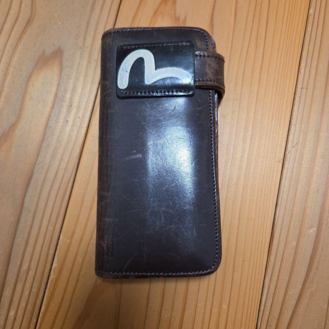 EVISU ブラウンレザー 長財布