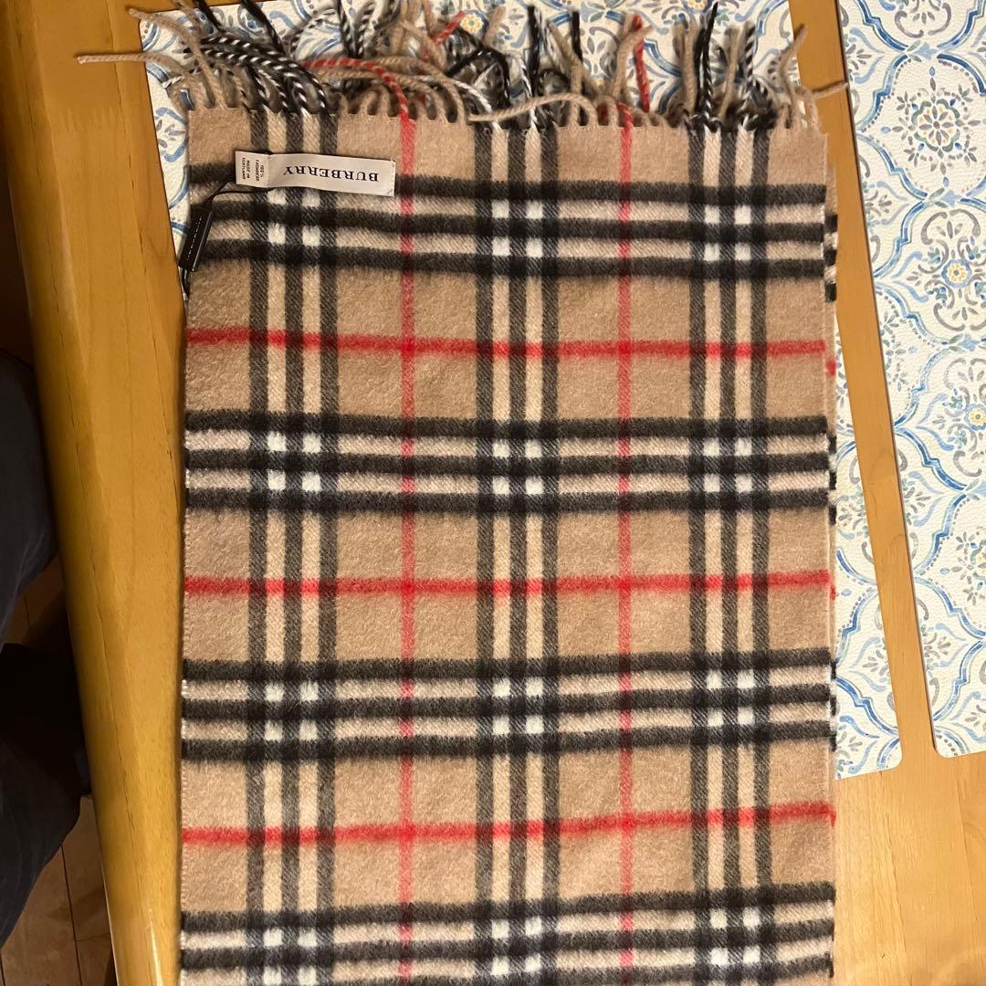 BURBERRY チェック柄カシミアマフラー