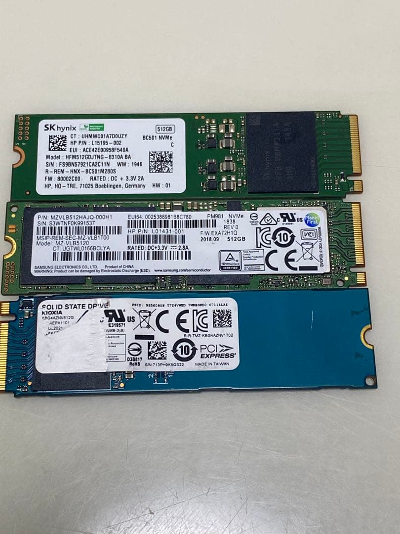 SSD 512GB 3枚セット