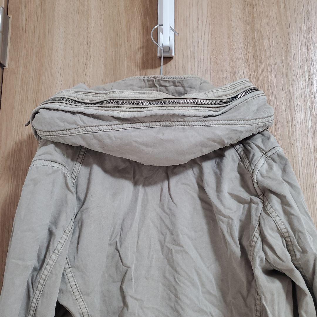 G.O.A. フード付きミリタリージャケット ベージュ